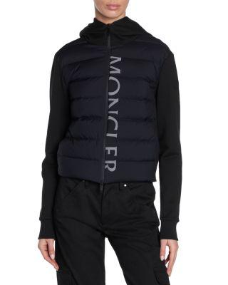 Padded Wool Puffer Cardigan by MONCLER