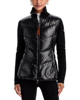 Padded Wool Puffer Cardigan by MONCLER