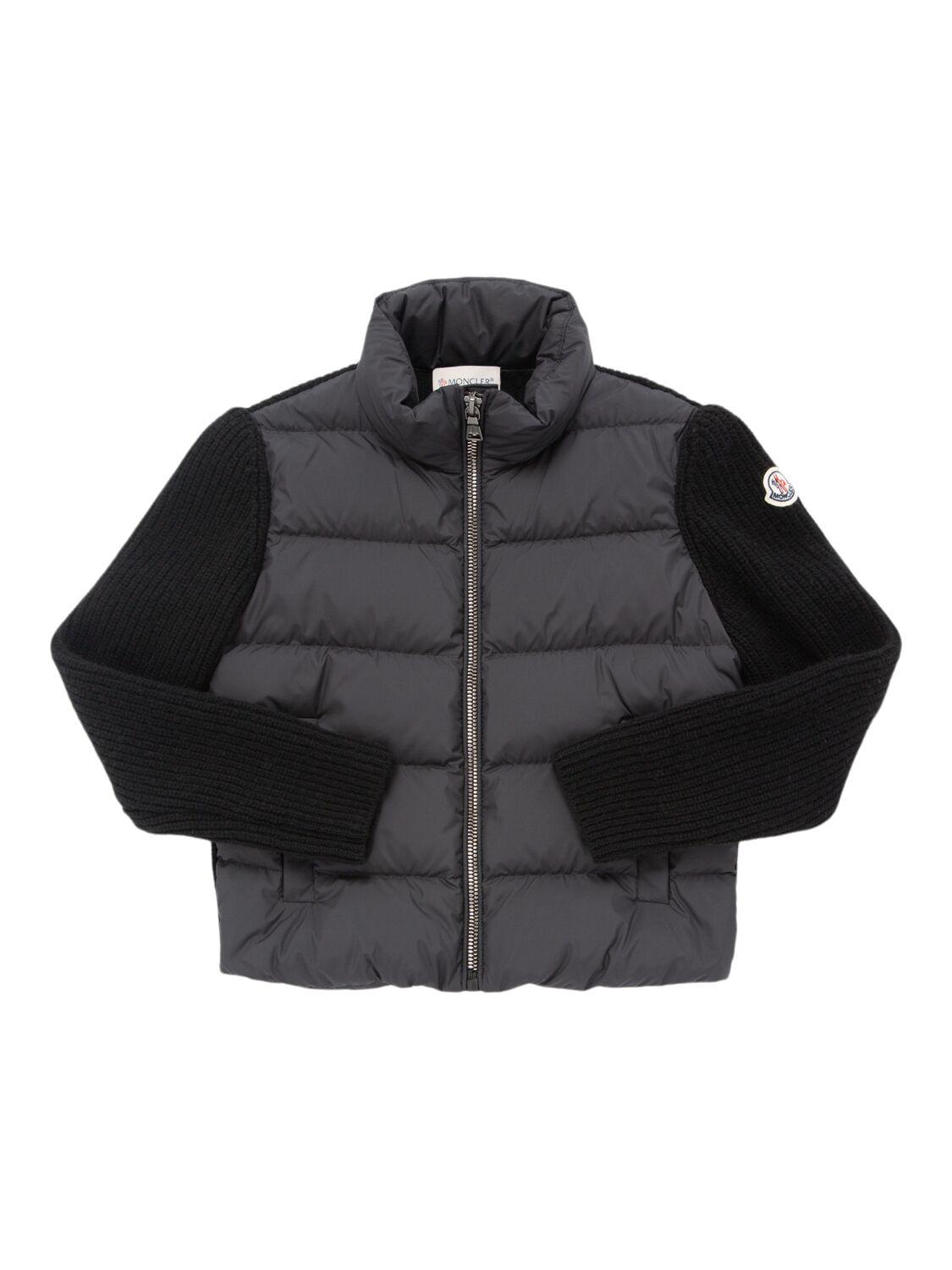 Padded Wool Tricot Cardigan by MONCLER