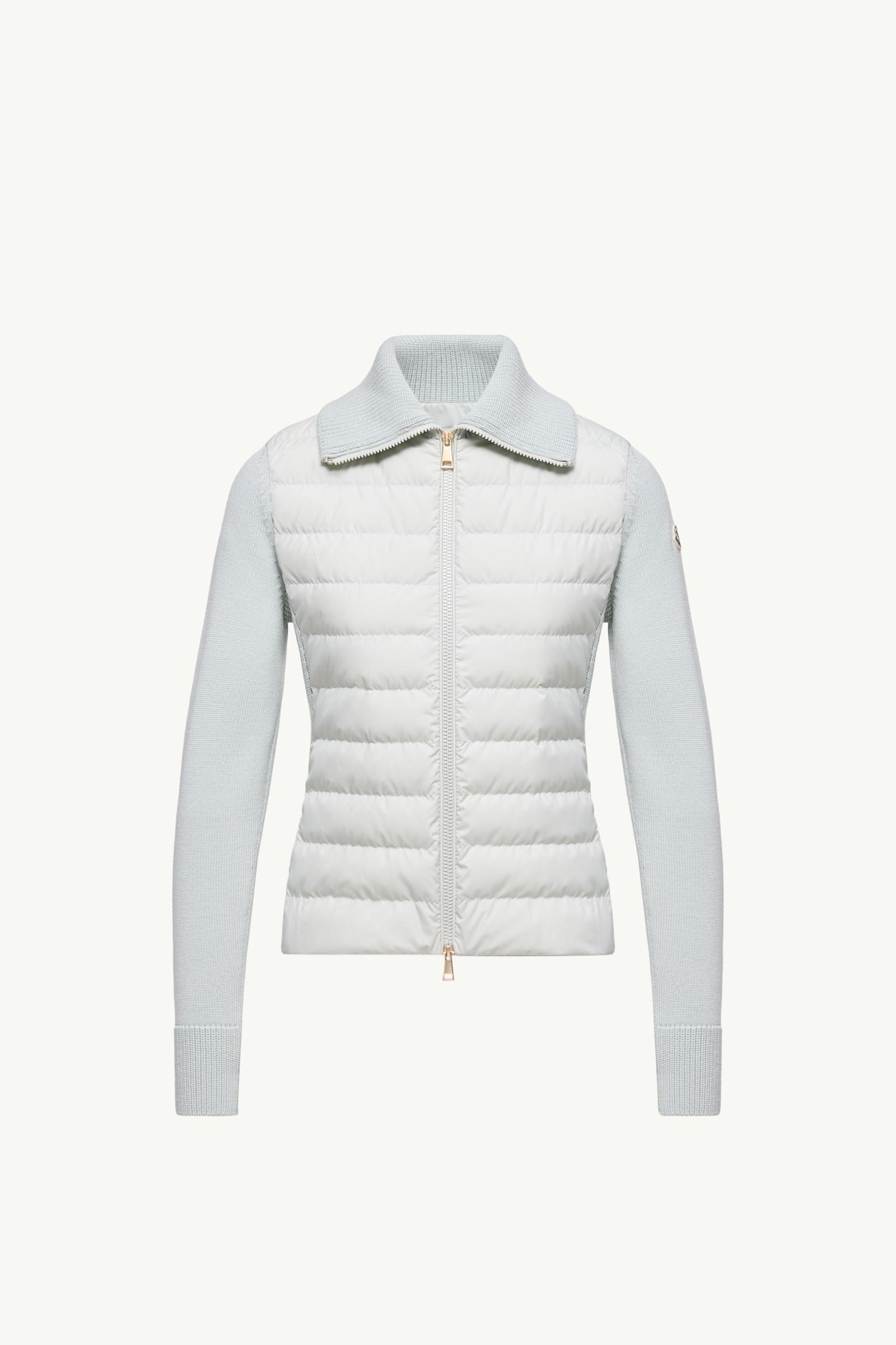 Padded Wool Zip-Up Cardigan by MONCLER