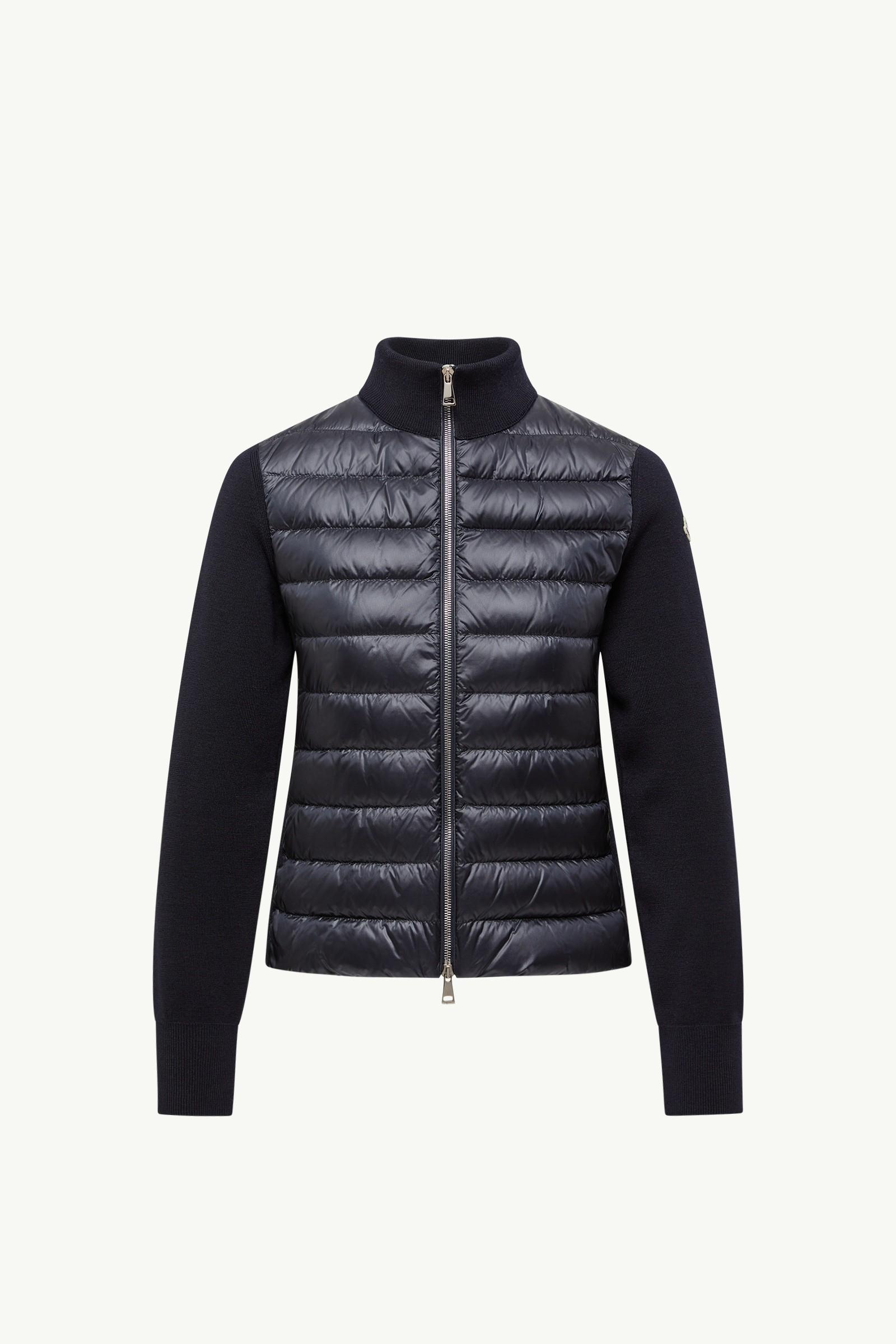 Padded Wool Zip-Up Cardigan by MONCLER