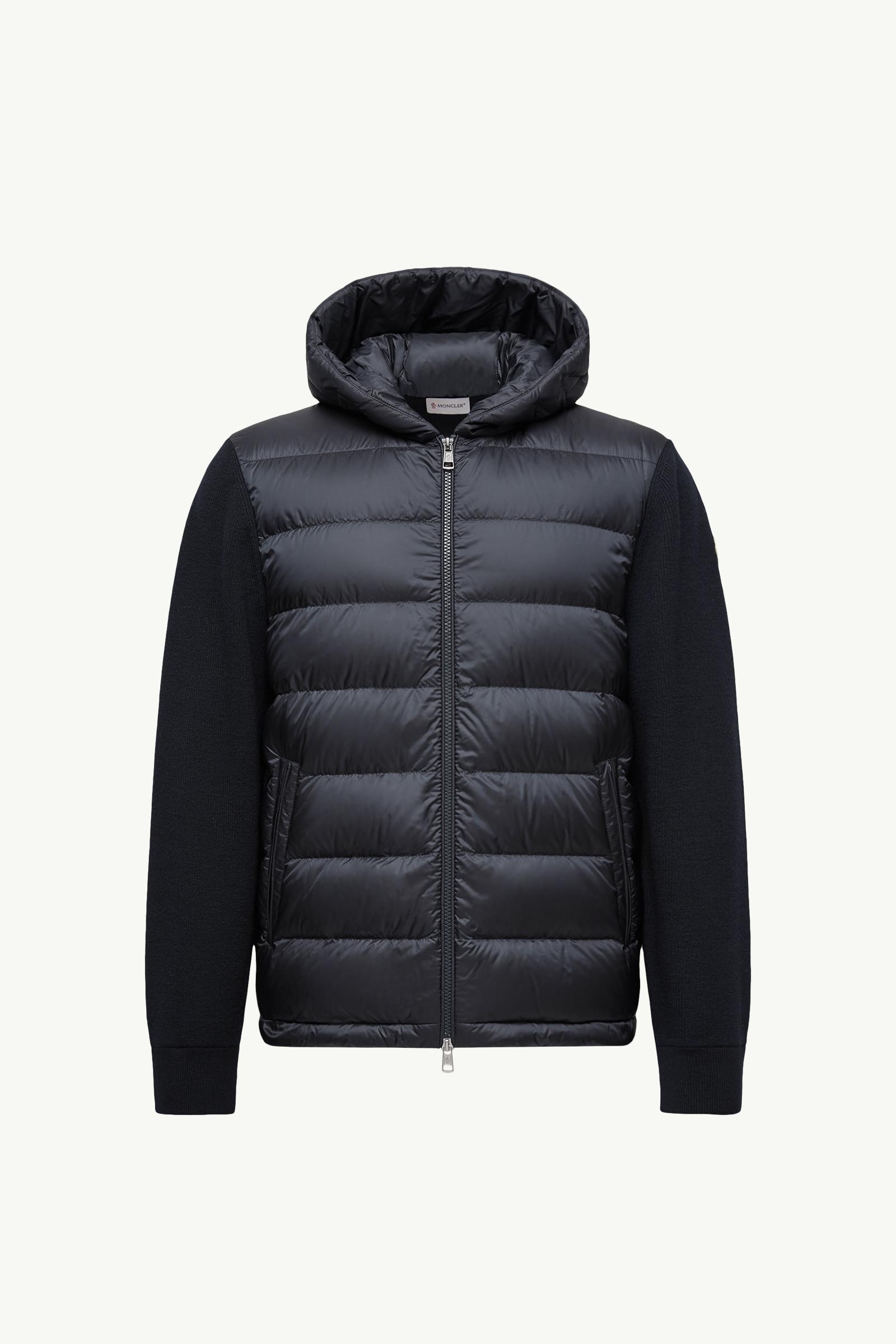 Padded Wool Zip-Up Hoodie by MONCLER