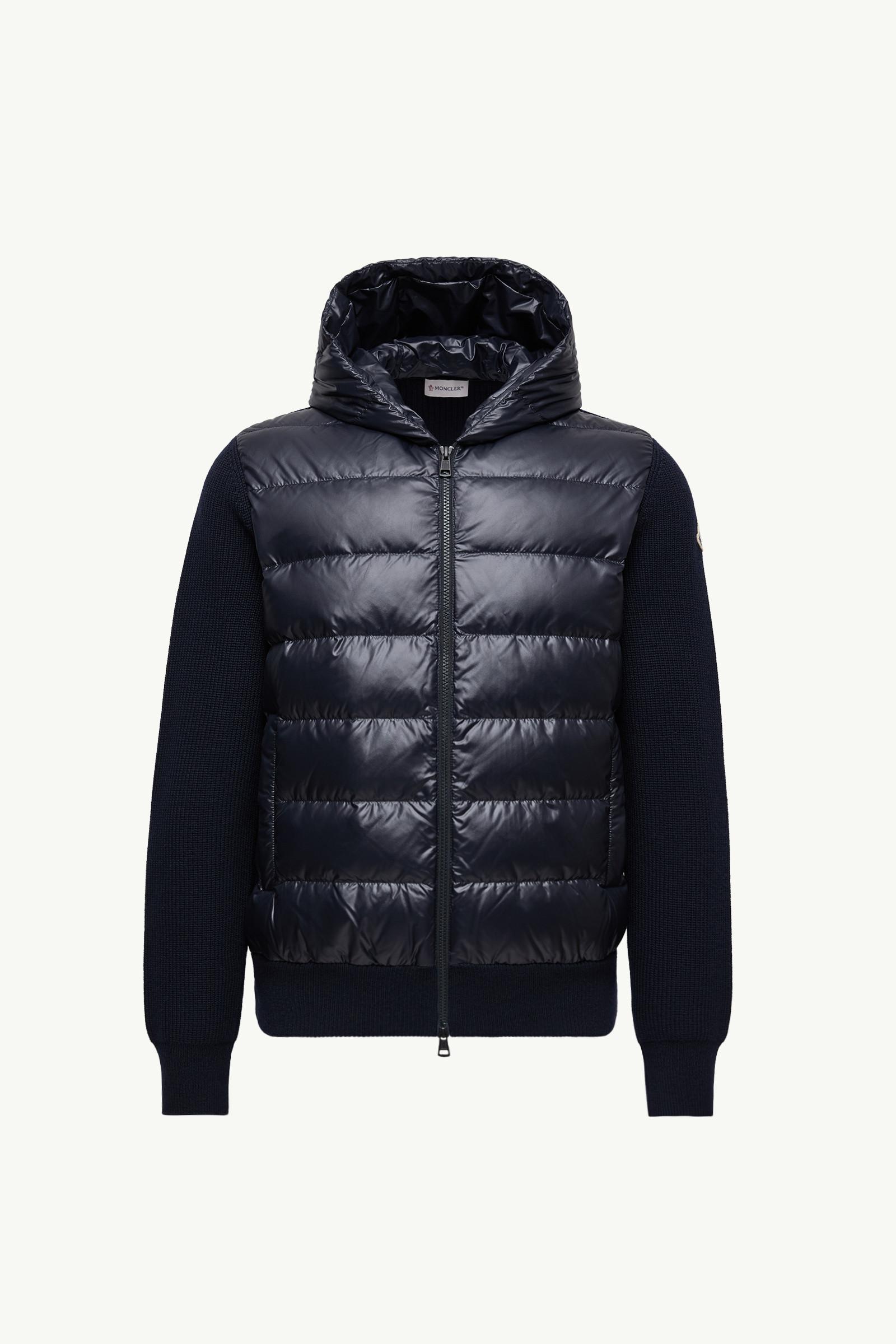 Padded Wool Zip-Up Hoodie by MONCLER