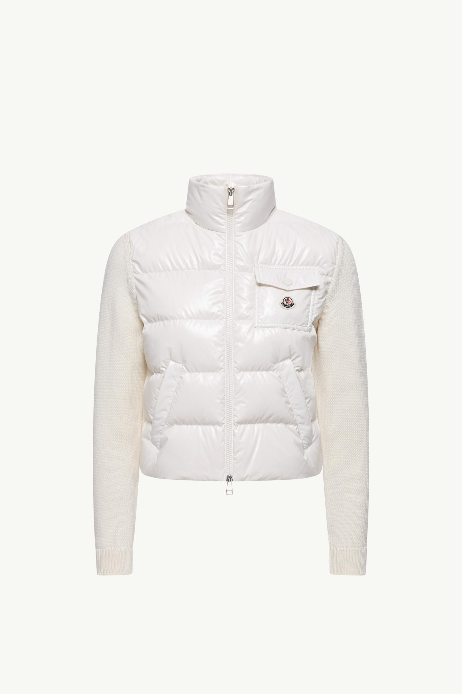 Padded Zip-Up Wool Cardigan by MONCLER
