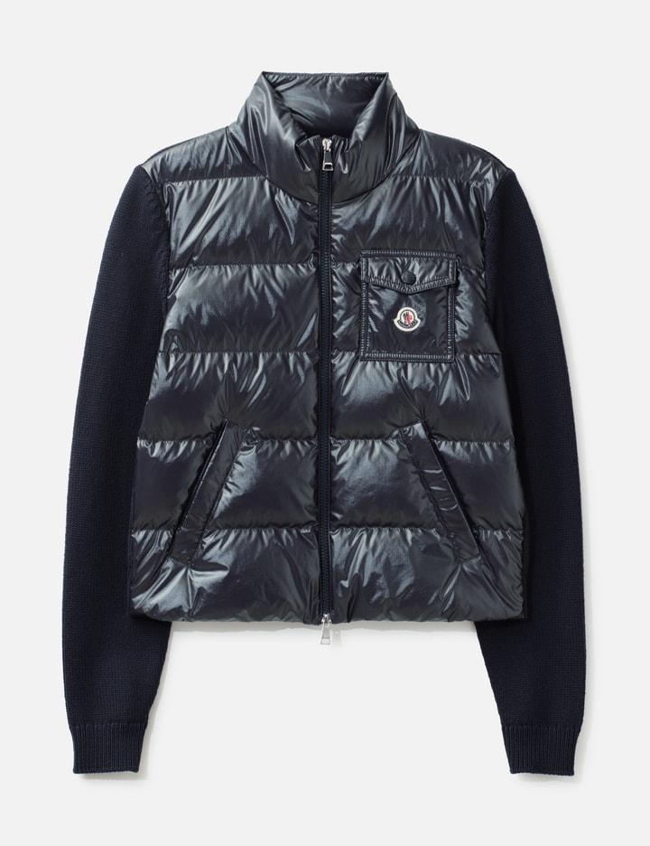 Padded Zip-Up Wool Cardigan by MONCLER