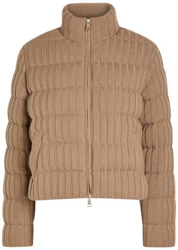 Padded wool and cashmere-blend jacket by MONCLER
