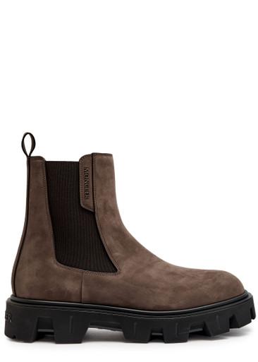 Peak City suede Chelsea boots by MONCLER