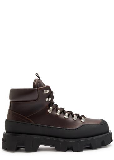 Peak Trek leather hiking boots by MONCLER