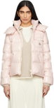 Pink Andro Hooded Short Down Jacket by MONCLER