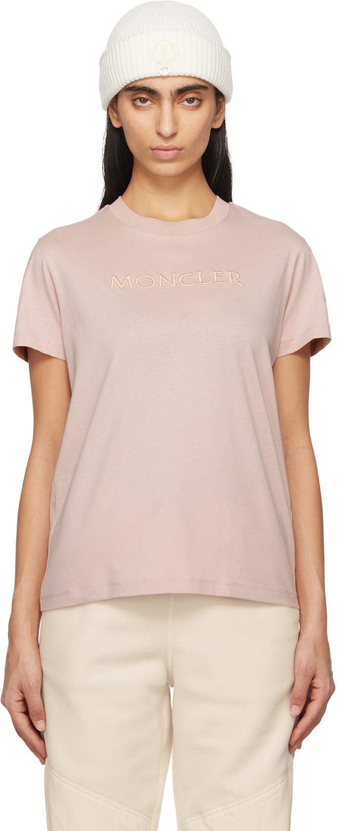 Pink SS T-shirt by MONCLER