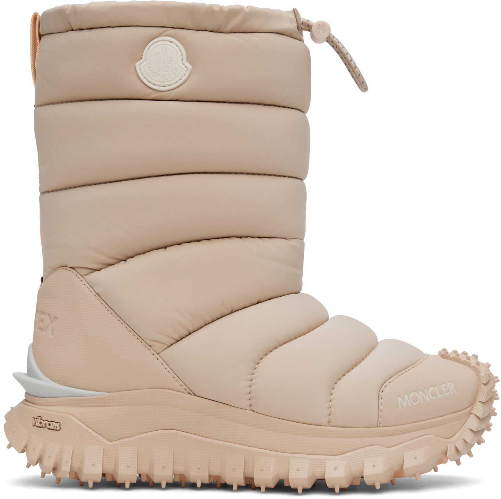 Pink Trailgrip Après High Boots by MONCLER