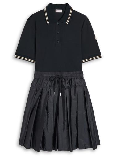 Piqué cotton and shell mini skirt by MONCLER