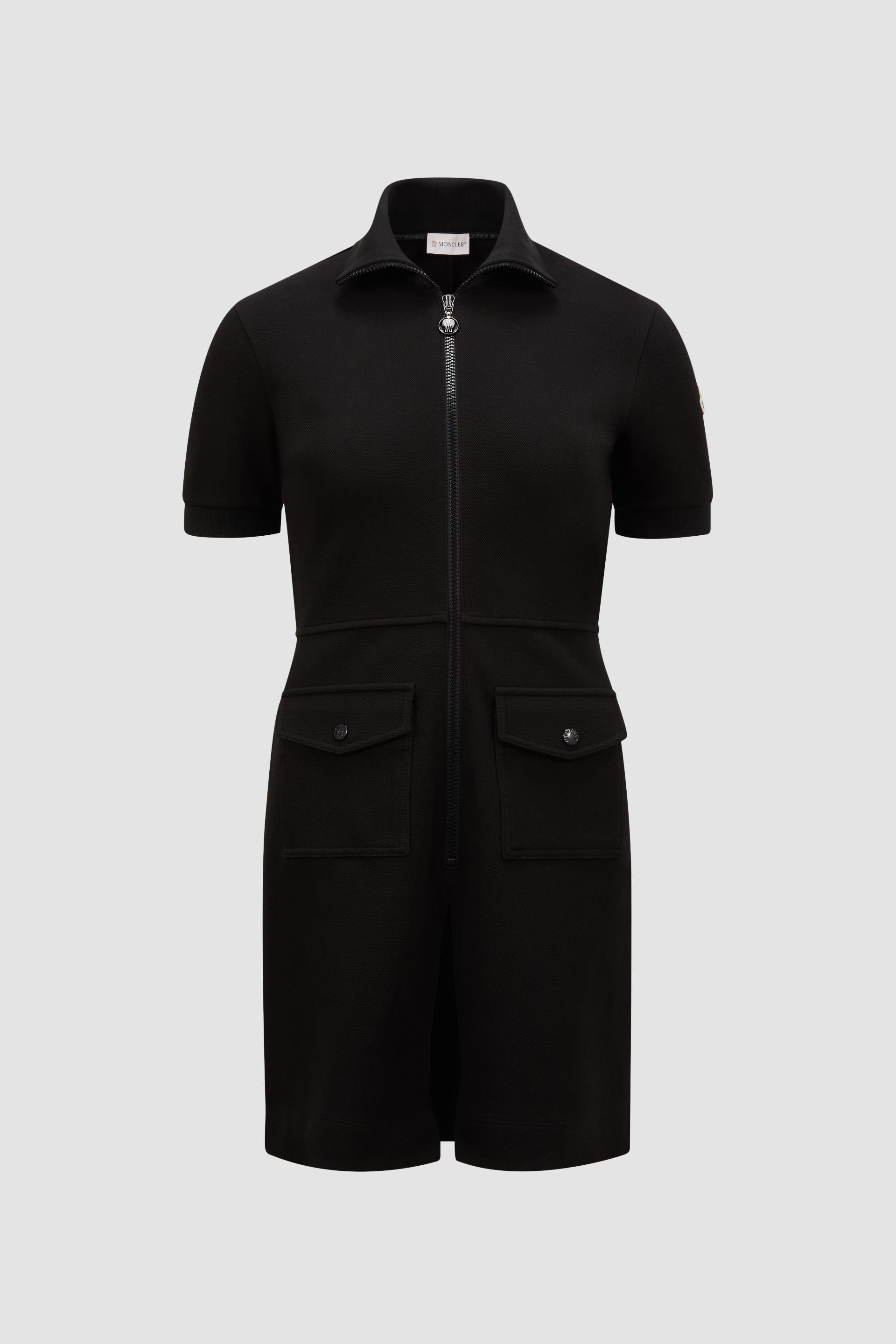 Piquet Half-Zip Polo Dress by MONCLER