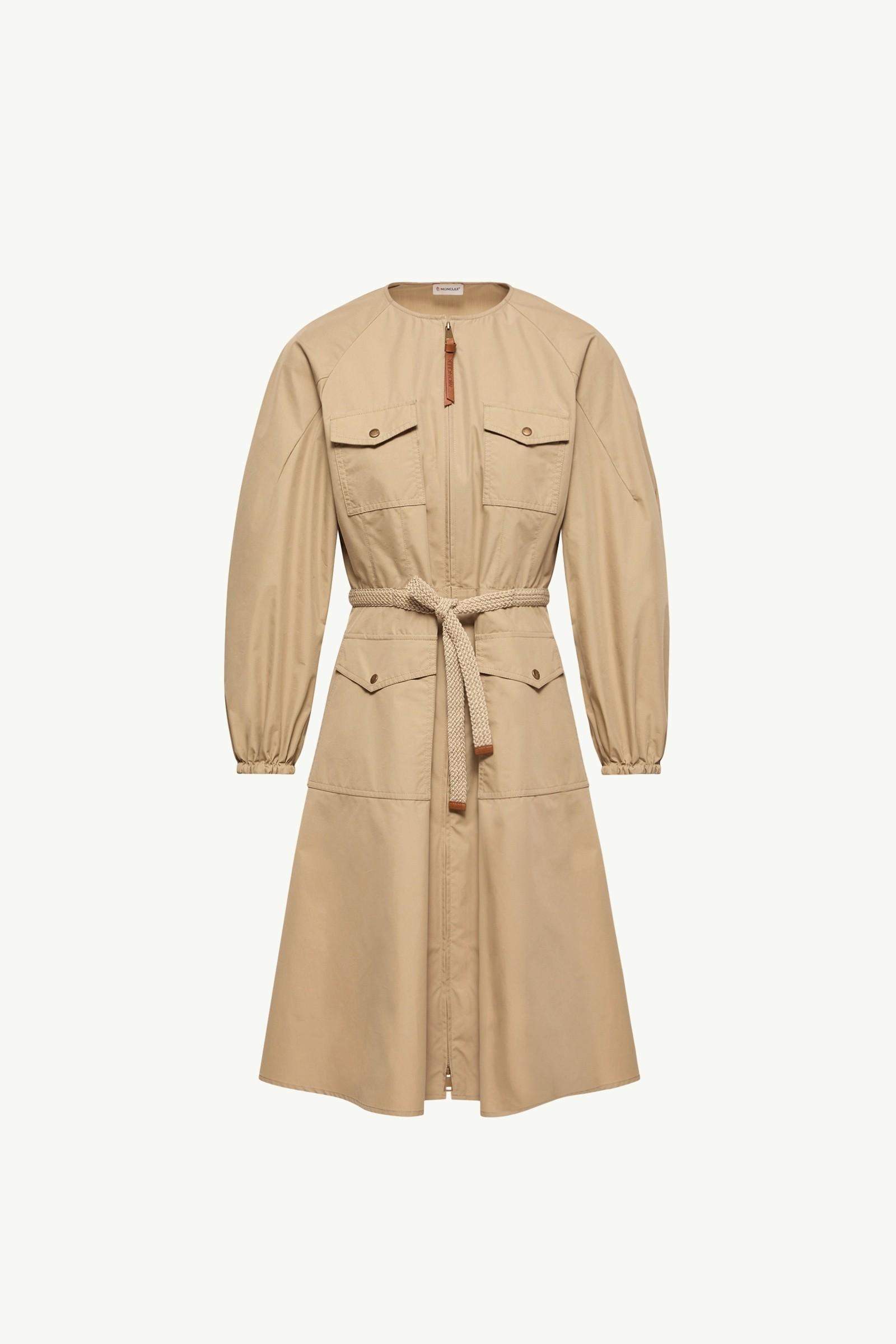 Pleated Poplin Dress by MONCLER