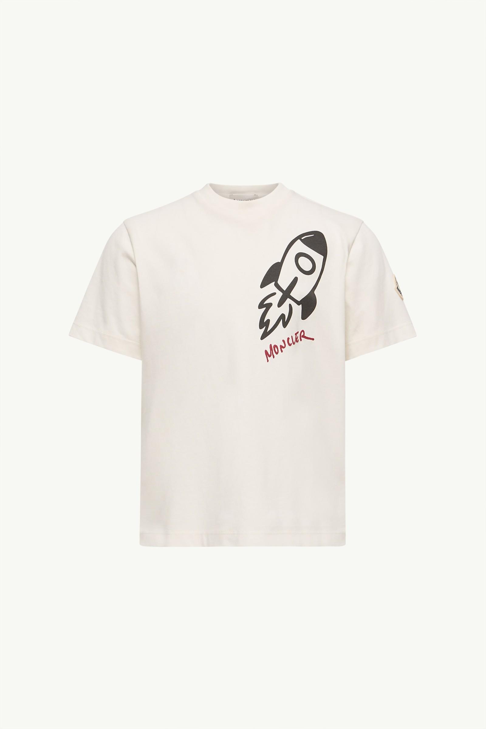 Printed Cotton Jersey T-Shirt by MONCLER