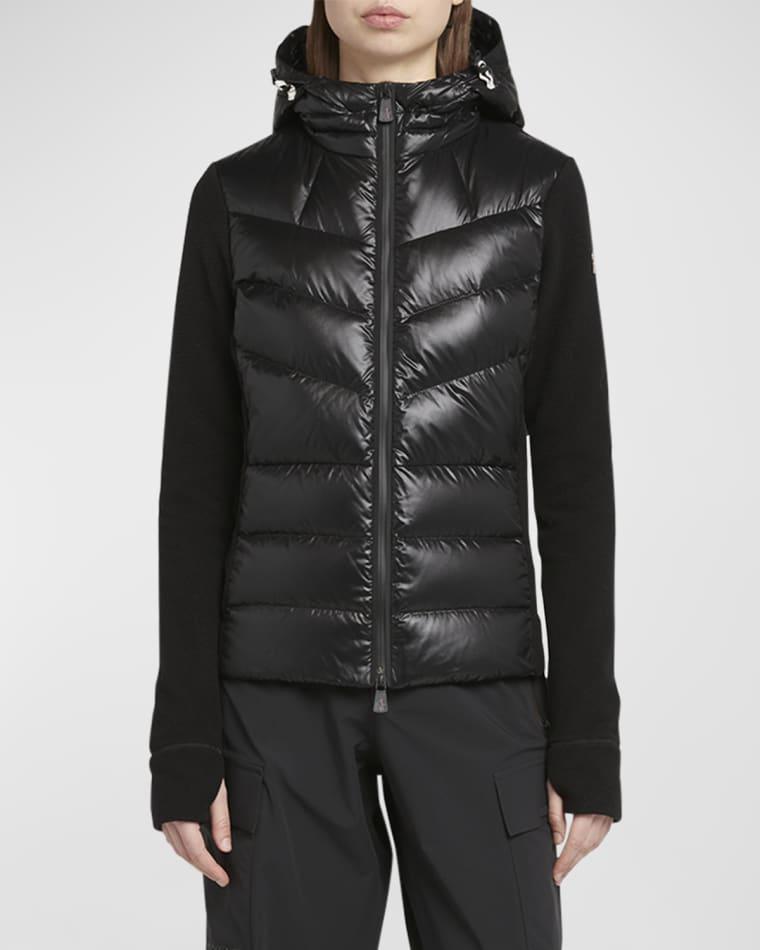 Puffer Polar Fleece Zip-Up Cardigan by MONCLER