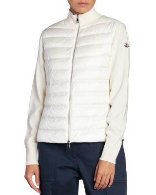 Quilted Wool Puffer Cardigan by MONCLER
