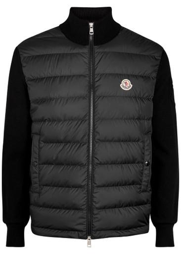 Quilted cotton and shell jacket by MONCLER