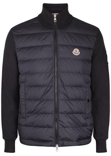 Quilted hoodied cotton-blend jacket by MONCLER
