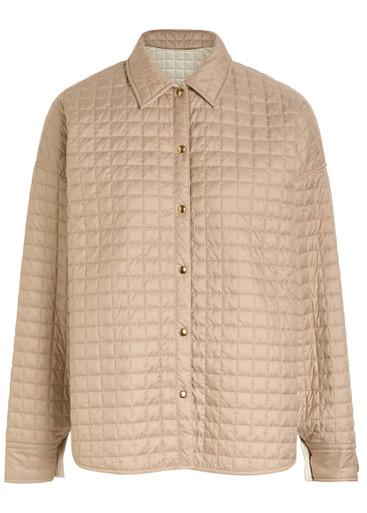 Quilted shell overshirt by MONCLER