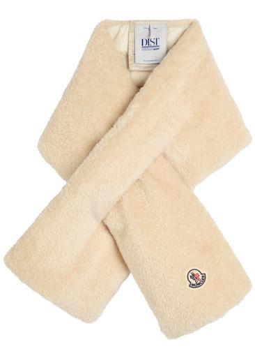 Quilted teddy scarf by MONCLER