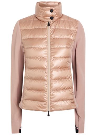 Quilted zip up fleece jacket by MONCLER
