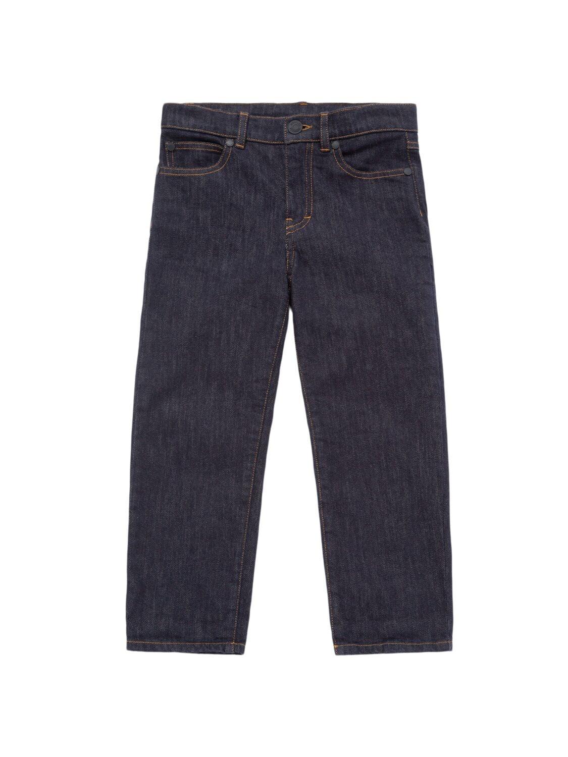 Reactive Dye Cotton Blend Denim Jeans by MONCLER