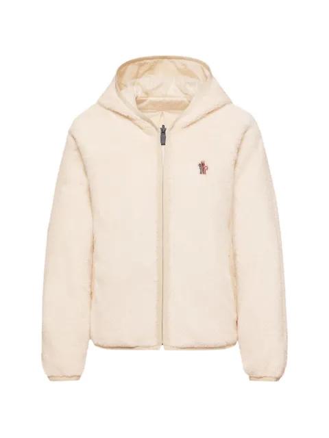 Reversible Polartec hoodied zip-up jacket by MONCLER