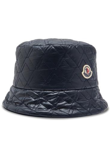 Reversible quilted nylon bucket hat by MONCLER