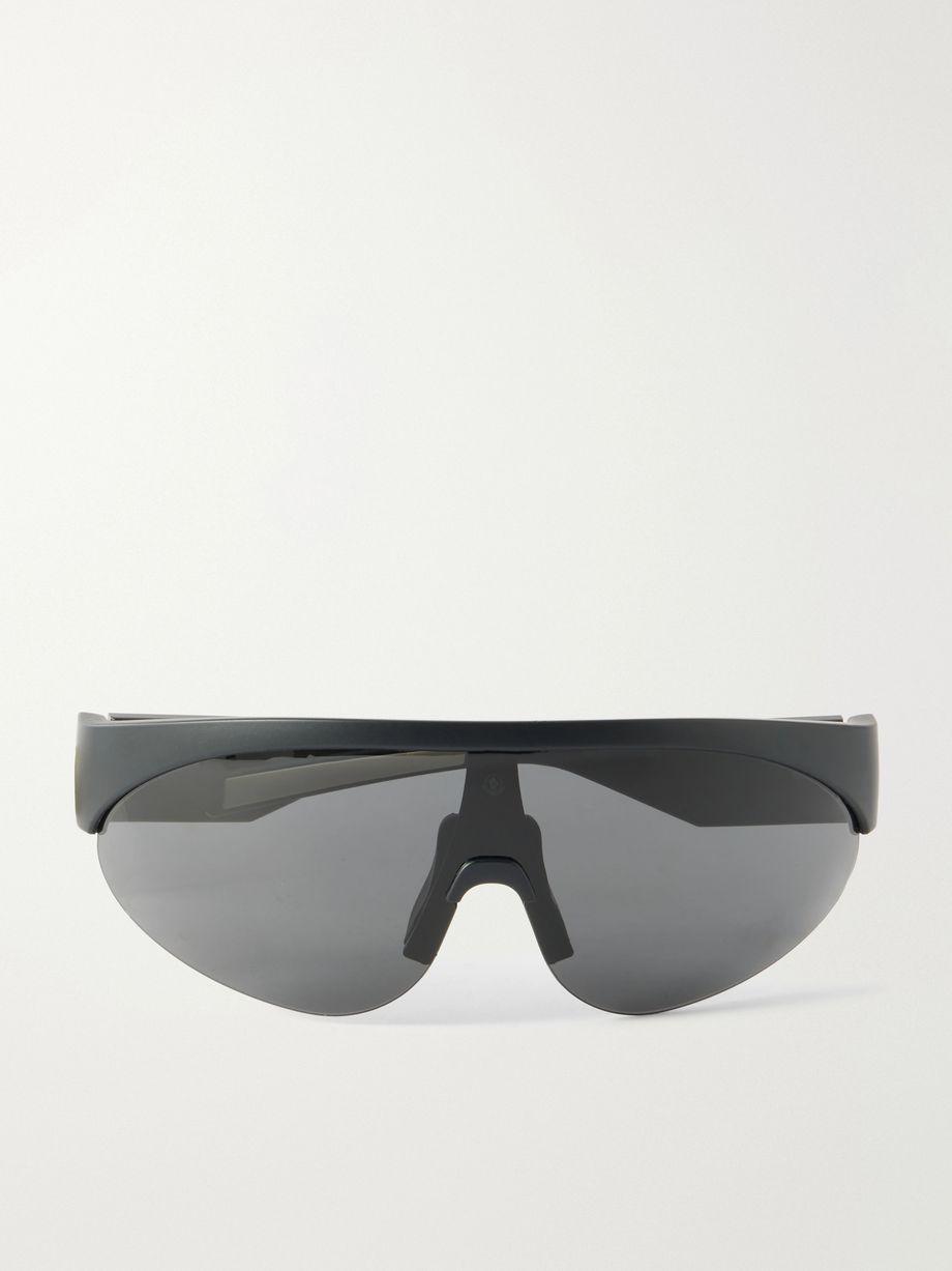 Round-frame rubber sunglasses by MONCLER