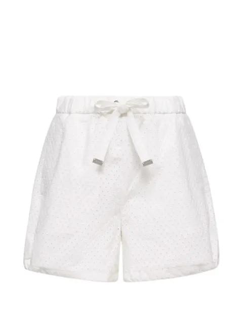 San Gallo eyelet drawstring shorts by MONCLER
