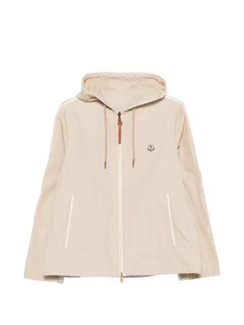 Sarracenia logo-patch hoodied jacket by MONCLER