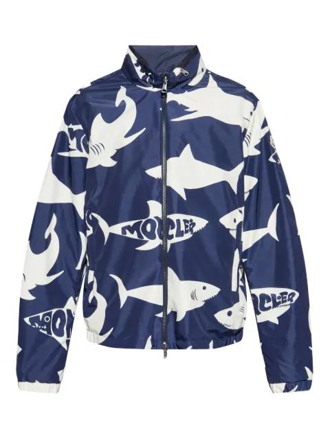 Shark-print bomber jacket by MONCLER