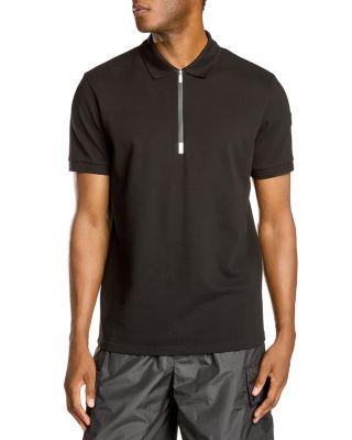 Short Sleeve Zip Polo Shirt by MONCLER