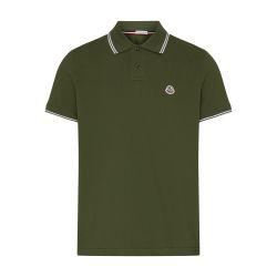 Short-sleeved polo shirt with logo by MONCLER