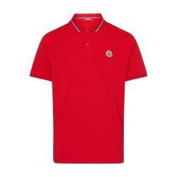 Short-sleeved polo shirt with logo by MONCLER