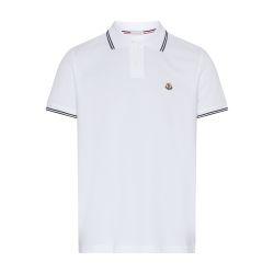 Short-sleeved polo shirt with logo by MONCLER