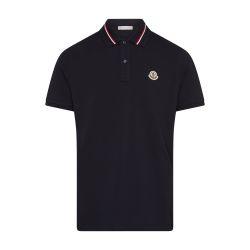 Short-sleeved polo shirt with logo by MONCLER