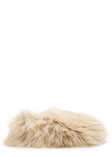 Snug shearling flats by MONCLER