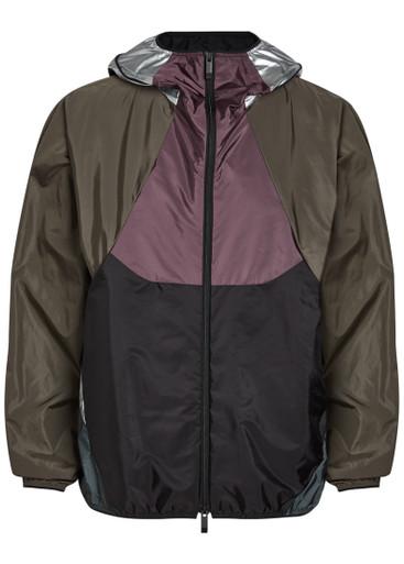 Sormiou packable hoodied nylon windbreaker jacket by MONCLER