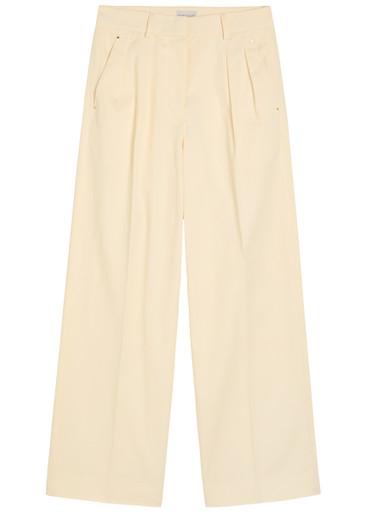 Straight-leg cotton-poplin trousers by MONCLER