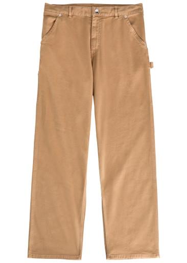 Straight-leg stretch-cotton trousers by MONCLER