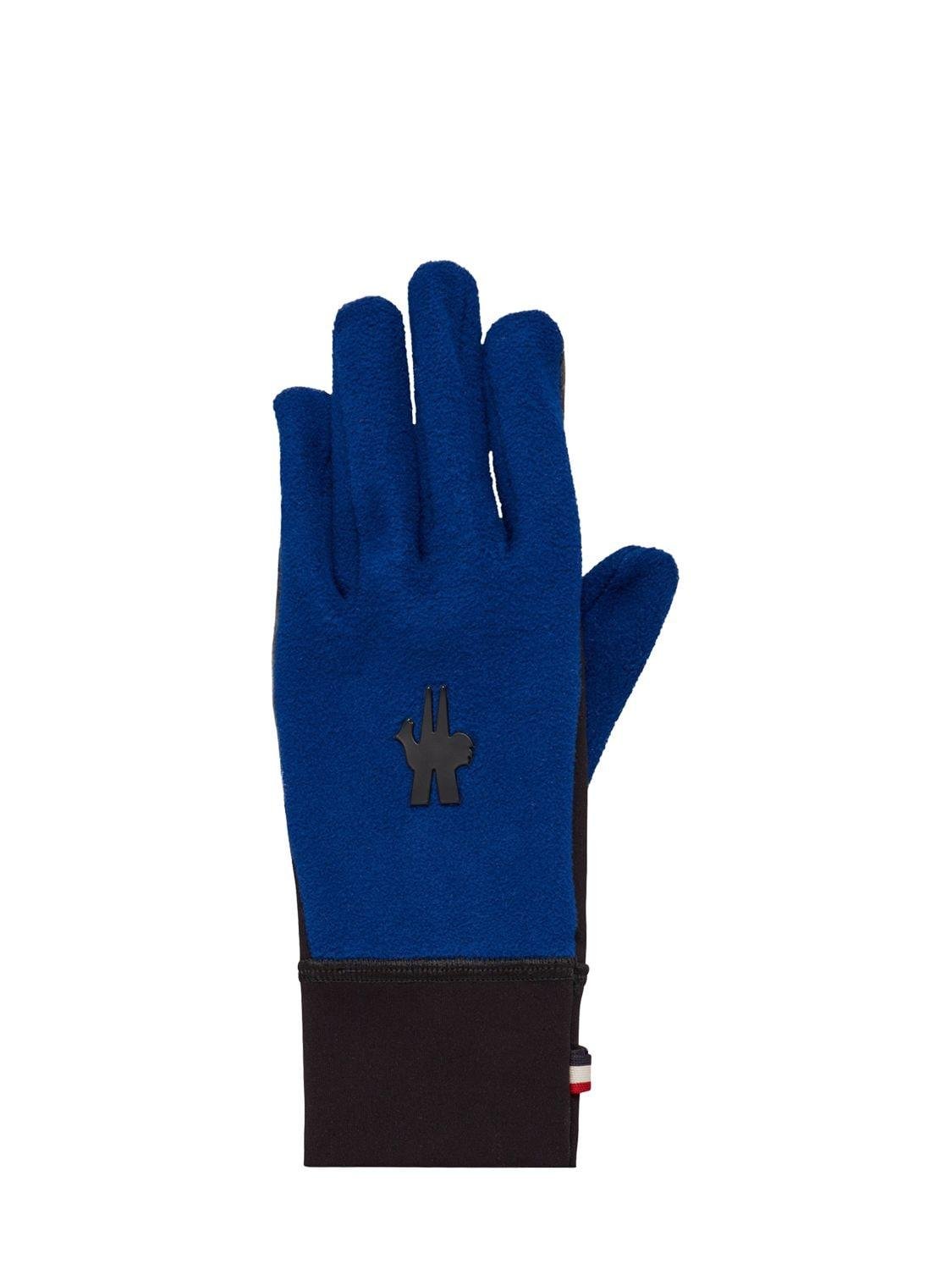 Stretch Tech Fleece Gloves by MONCLER