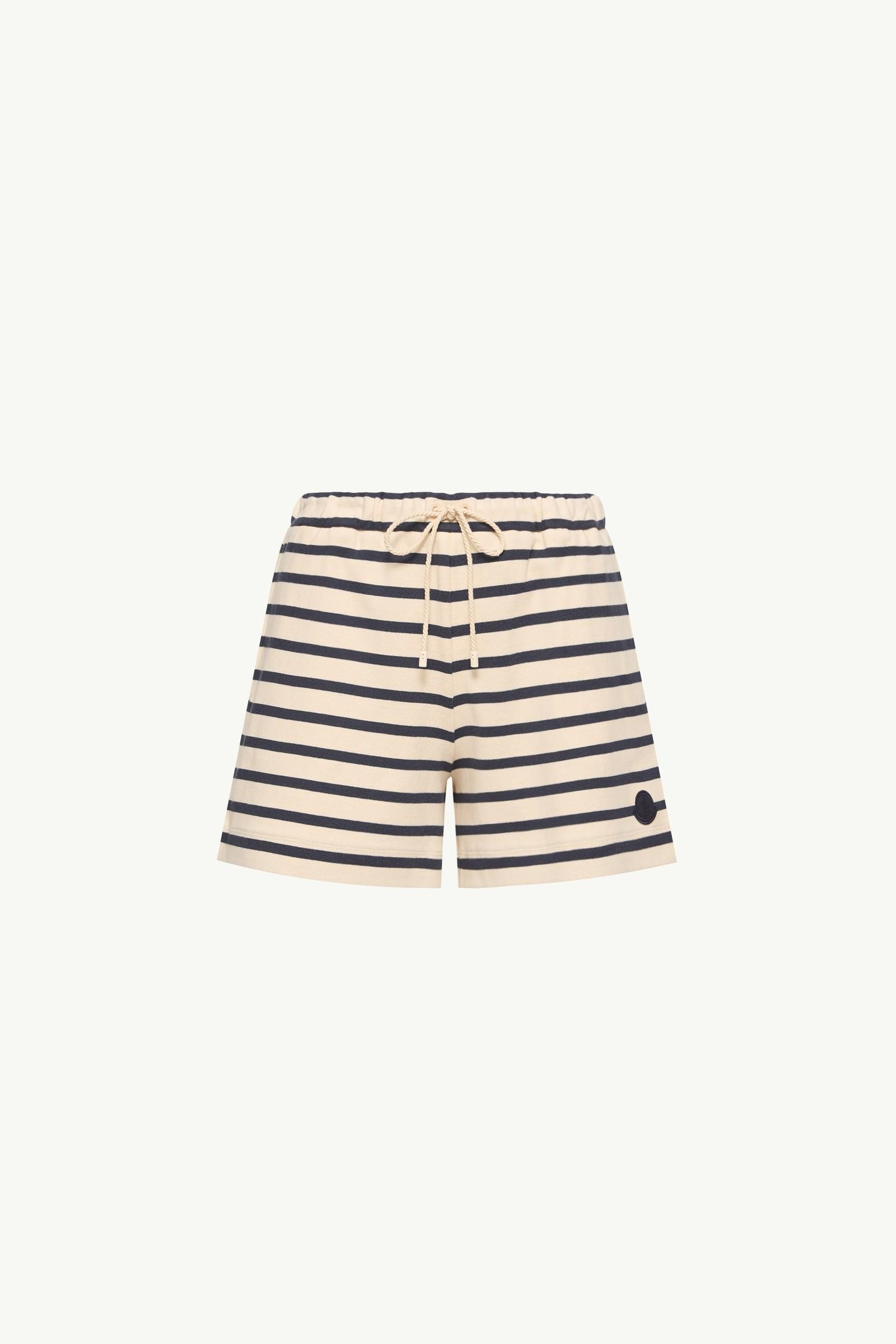 Striped Cotton Shorts by MONCLER