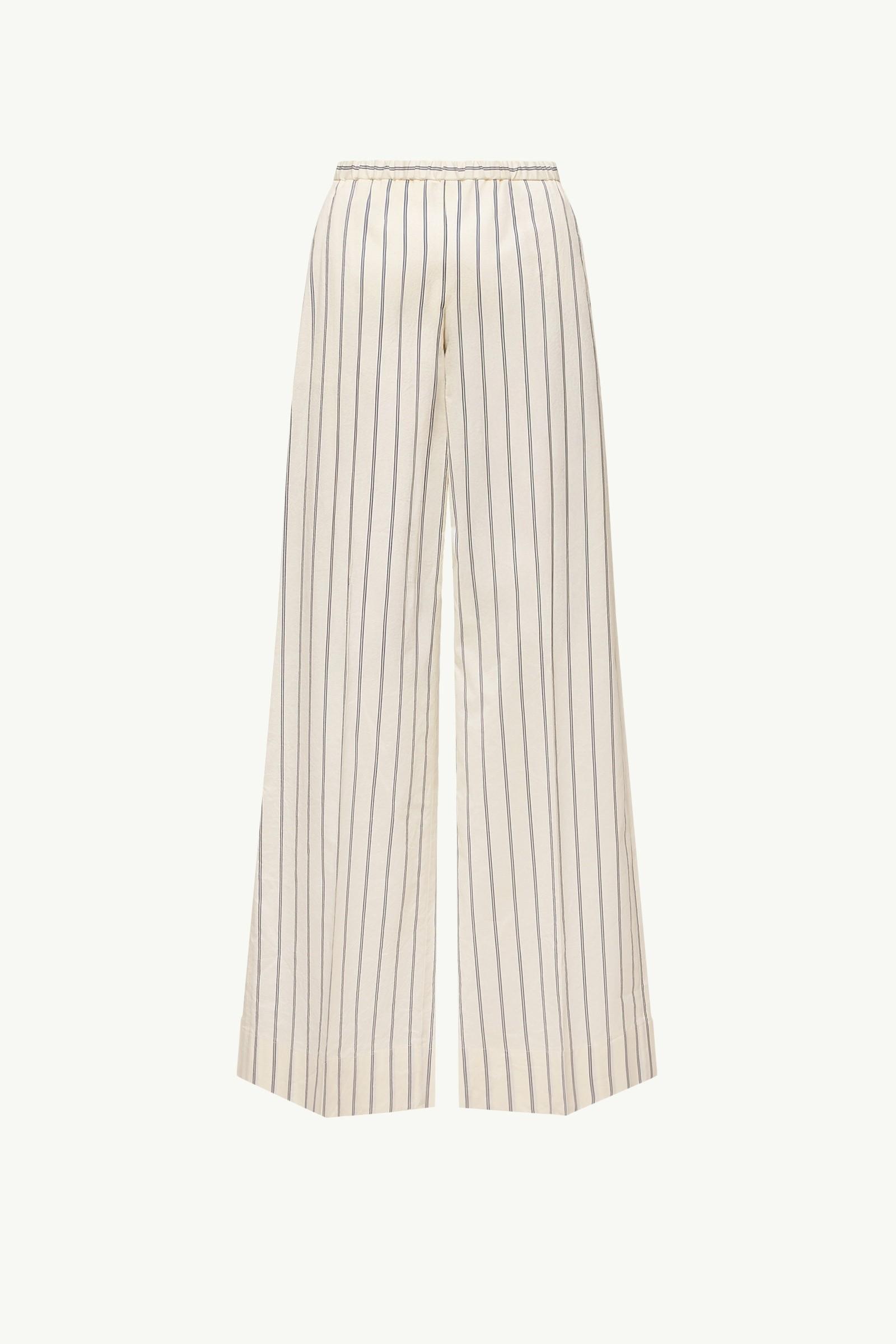 Striped Cotton & Silk Pants by MONCLER