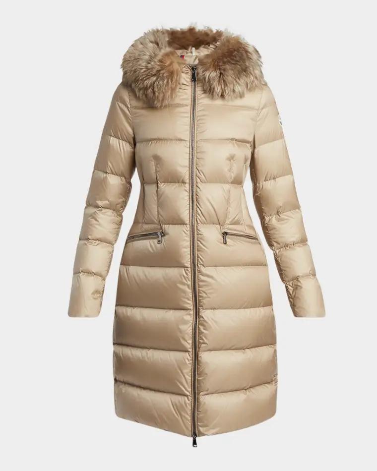 Suyenne Hooded Long Down Parka by MONCLER