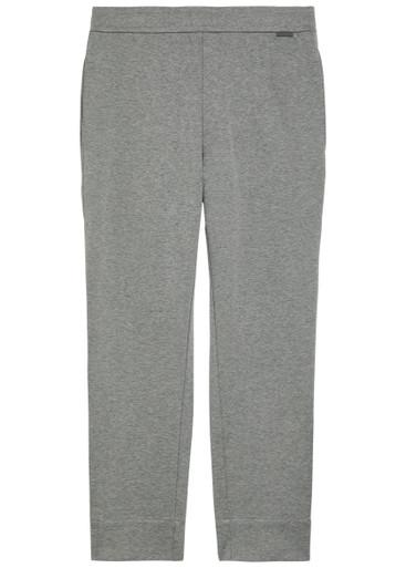 Tapered-leg cotton-blend sweatpants by MONCLER