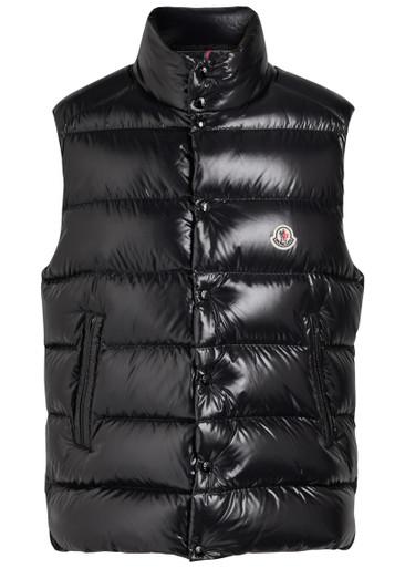 Tibb quilted glossed-shell gilet by MONCLER