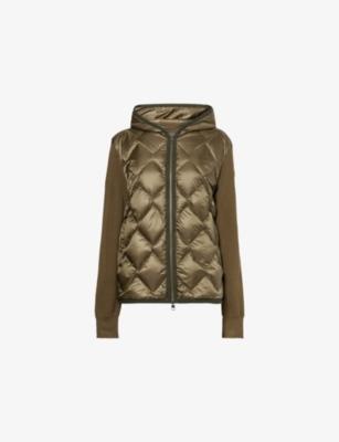 Tricot Quilted Knitted Jacket by MONCLER