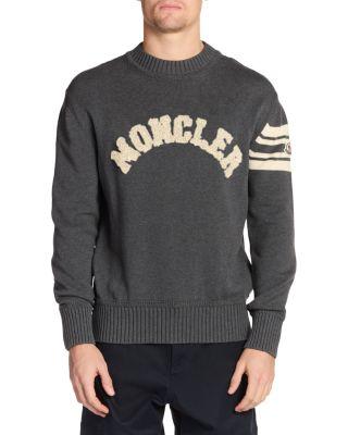 Tufted Chenille Logo Sweater by MONCLER